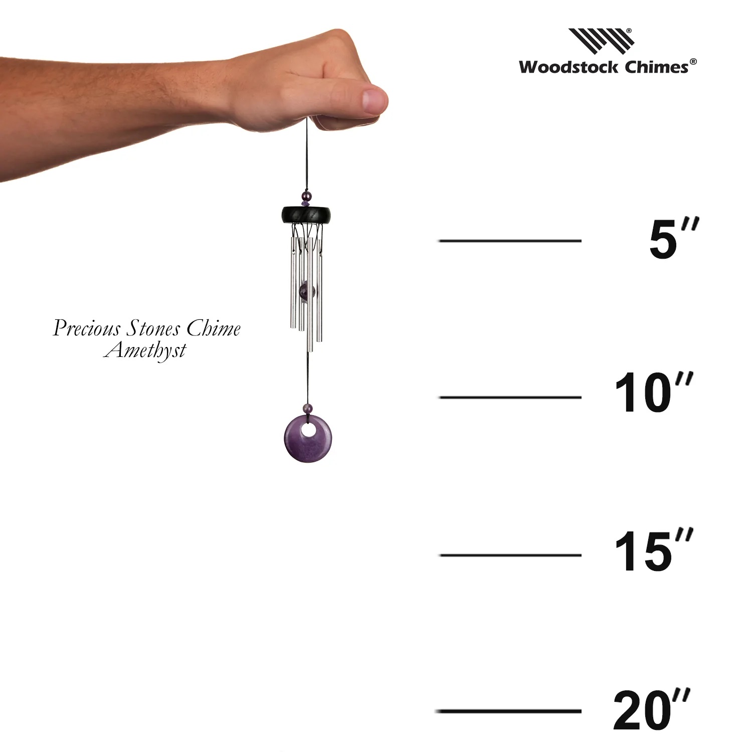 Precious Stones Chime – Woodstock Chimes – Amethyst